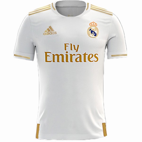 Tailandia Camiseta Real Madrid Replica Primera Ropa 2019/20 Blanco